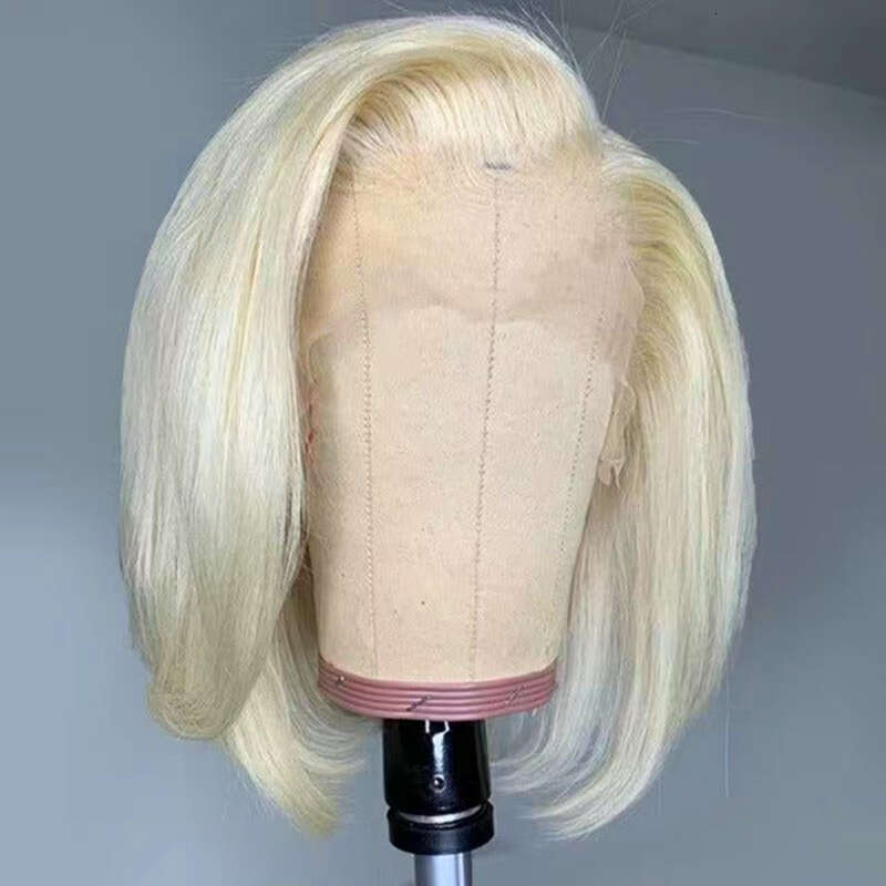 AIMEYA Blue Bob Wigs For Women Girls Heat Resistant Natural Straight Short Lace Front Synthetic Hair Daily Use Cosplay Wig