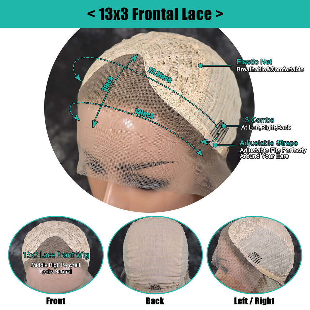 Ash Lace Front Curly Synthetic Wigs For Women Deep Wave Dark Roots Blonde Colored Wig Glueless Heat Resistant Hair