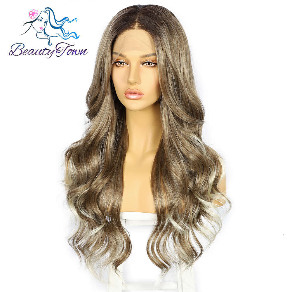 13X3 Blonde Glueless Cosplay Synthetic Wig High Quality Lace Front Hair Lolita Wigs For Women