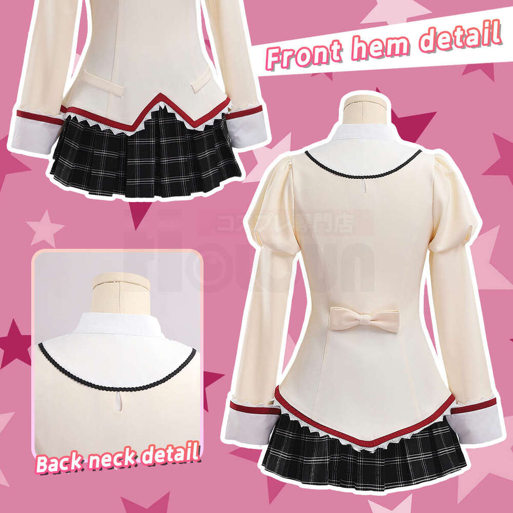 HOLOUN Puella Magi Magica Anime Kaname Madoka Cosplay Costume Jk Skirt Akemi Homura Tomoe Mami Miki Sayaka Sakura Kyoko