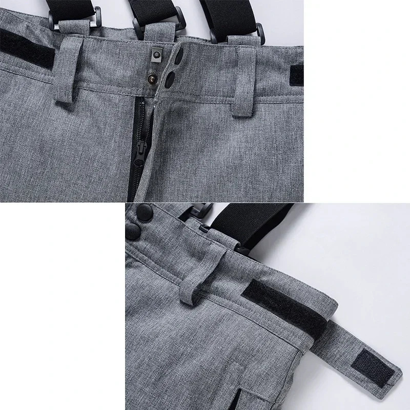 New Women Men's 2025 Ski Winter Warm Snowboarding Waterproof Outdoor Sports Snow Pants Overalls Thickening Skiing Trousers