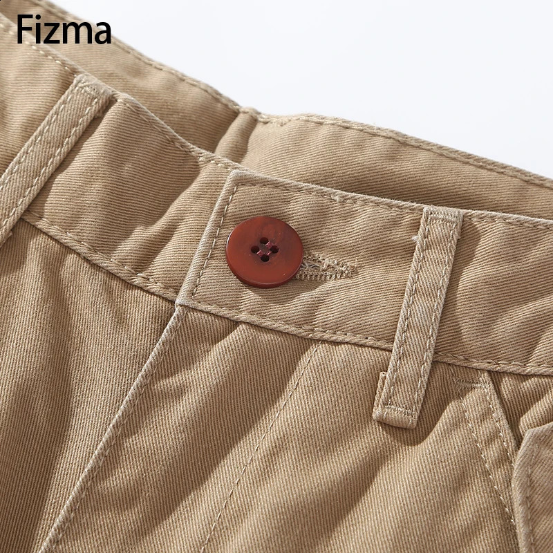 Fizma Armygreen Outdoor Cargo Pants Men Jogging Casual Pants Autumn Winter Pantalones Cargo Hombre Cotton Straight Trousers Male 240911