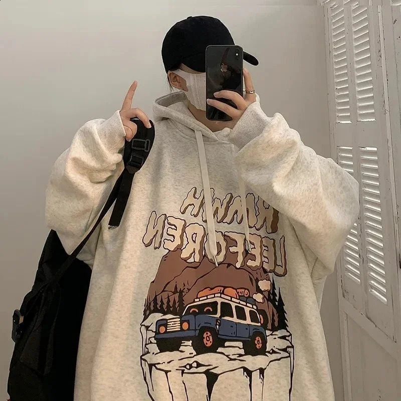 Sweatshirts For Man Print Green Hooded Anime Hoodies Mens Clothing Manga Funny Elegant Offers Streetwear Harajuku Fashion 240910