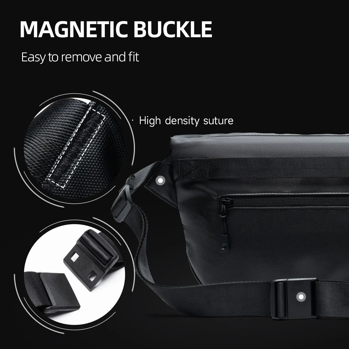 Waterproof mens messenger bag large cross body bag personalized suitable for 11 inch iPad phones suitable daily life sports and travel 240912