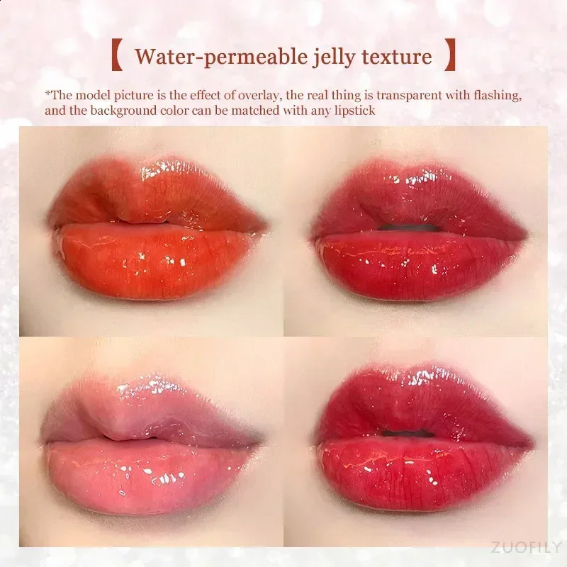 Mirror Water Lip Gloss Glaze Transparent Glass Oil Waterproof Lasting Liquid Lipstick Lipgloss Lips Cosmetics 240911