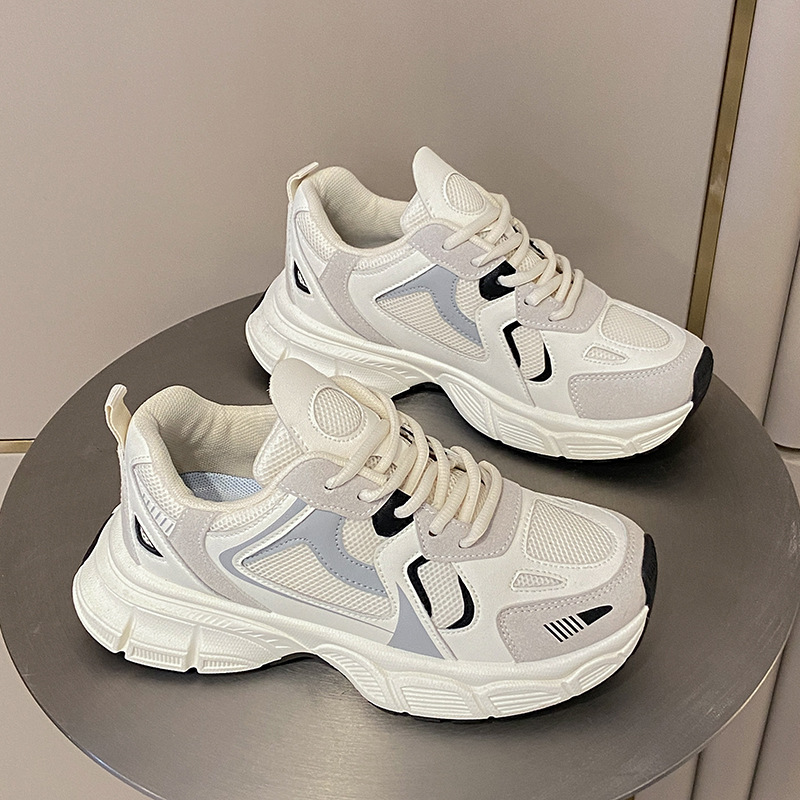Women Sports Thick Sole Clunky Shoes Mesh Breathable Sneakers Versatile fashion