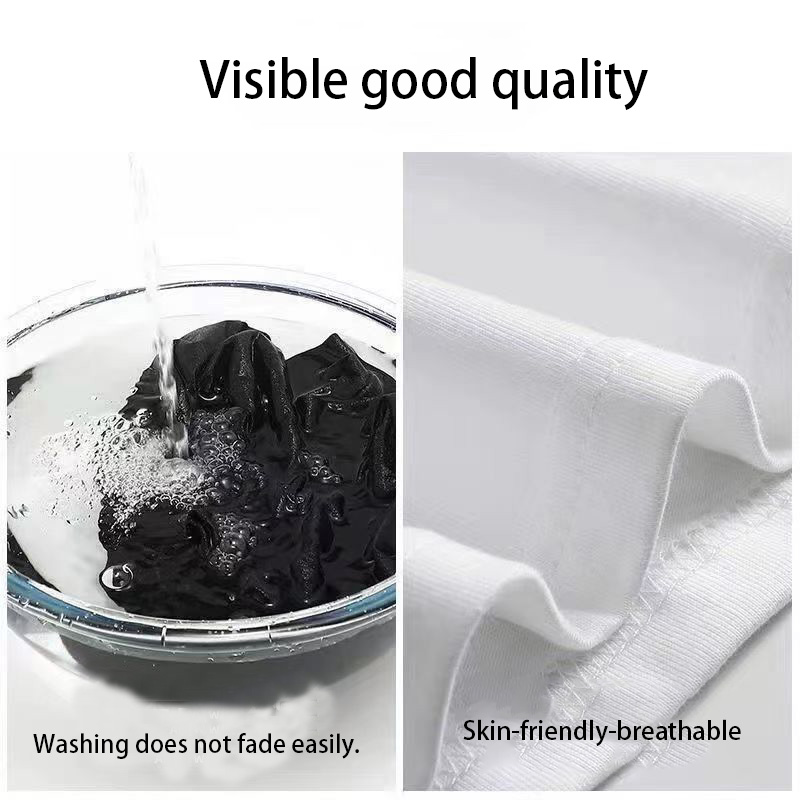 Heavy cotton tide brand printed designer T-shirts short-sleeved niche creative round neck shirts for men and women in summer.