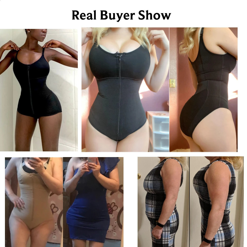 Womens weight loss underwear tight corset shaping waist shape shaping womens postoperative weight loss zipper hook stage 3Fajas 240913