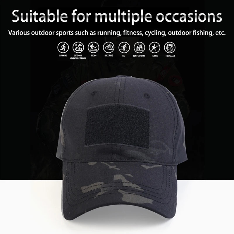 Baseball Caps Camouflage Tactical outdoor Soldier Combat Paintball Adjustable Hat 240906