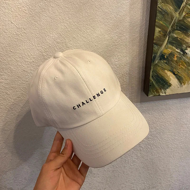 CHALLENGE Baseball Caps for Women Men Spring Summer Letter Embroidery Sun Visors Cap Casual Hip Hop Dad Hats 240906