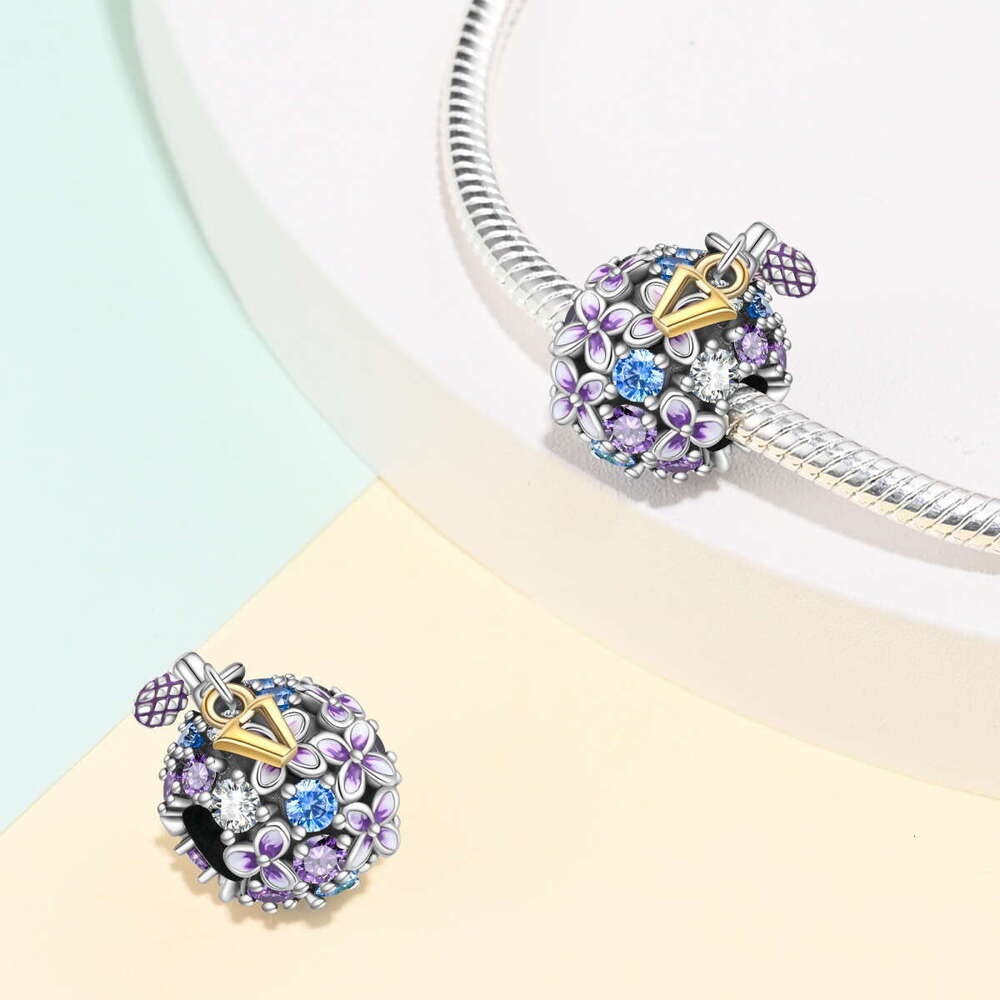 New 925 Sterling Silver Charm Romantic flower perfume bottle beads Fit Charms Silver 925 Original Bracelet DIY Jewelry Making For women Gifts