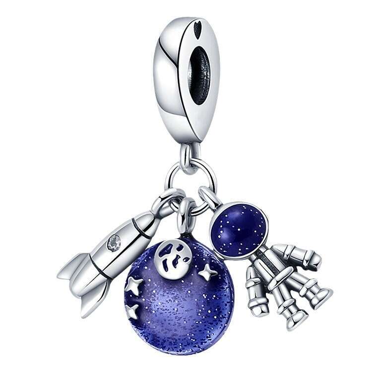 New 925 Sterling Silver Charm Colorful balloon travel and hobby pendant Fit Charms Silver 925 Original Bracelet DIY Jewelry Making For women Gifts