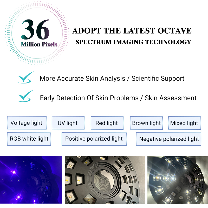 2025 AI Skin analysis machine Analyze 15 skin problems magic mirror solve acne pigmentation marks Skin Wrinkle removal