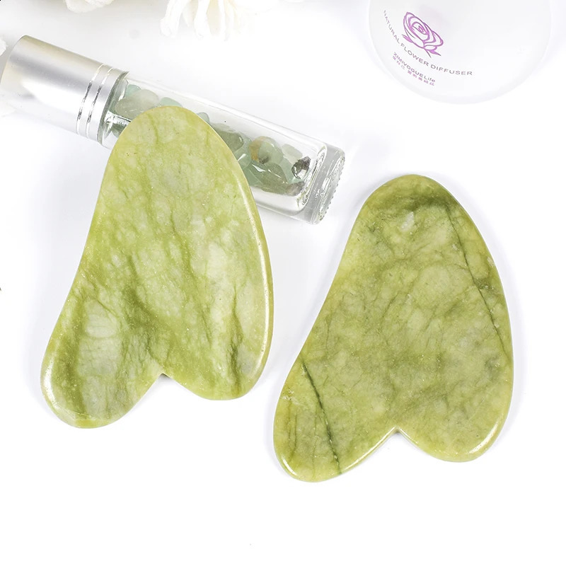 Natural Massager For Face Gouache Scraper Massage Jade Guasha Gua Sha Skin Scraping Skincare SPA Drop 240911