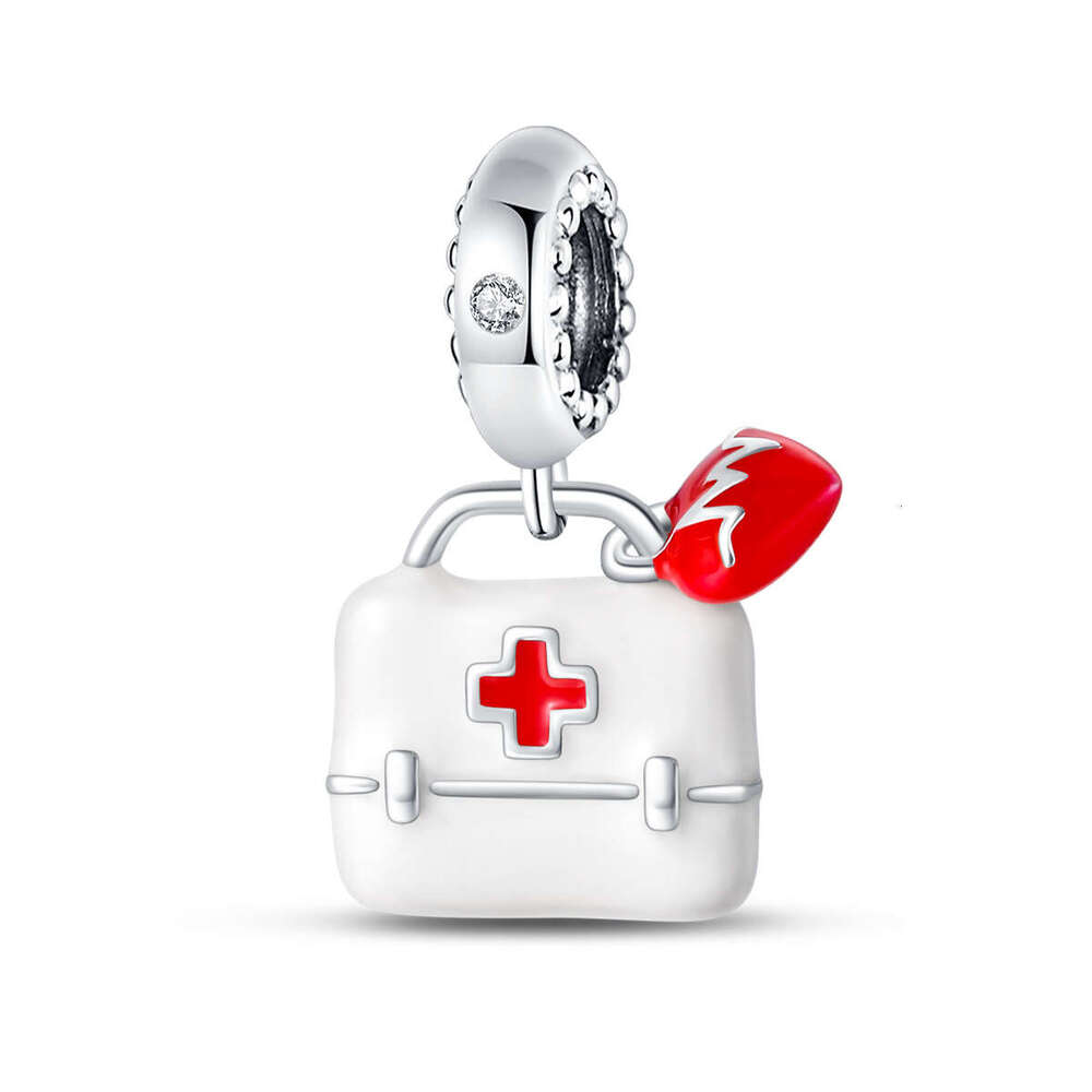 New 925 Sterling Silver Charm Medicine Box Teacher pendant Fit Charms Silver 925 Original Bracelet DIY Jewelry Making For women Gifts