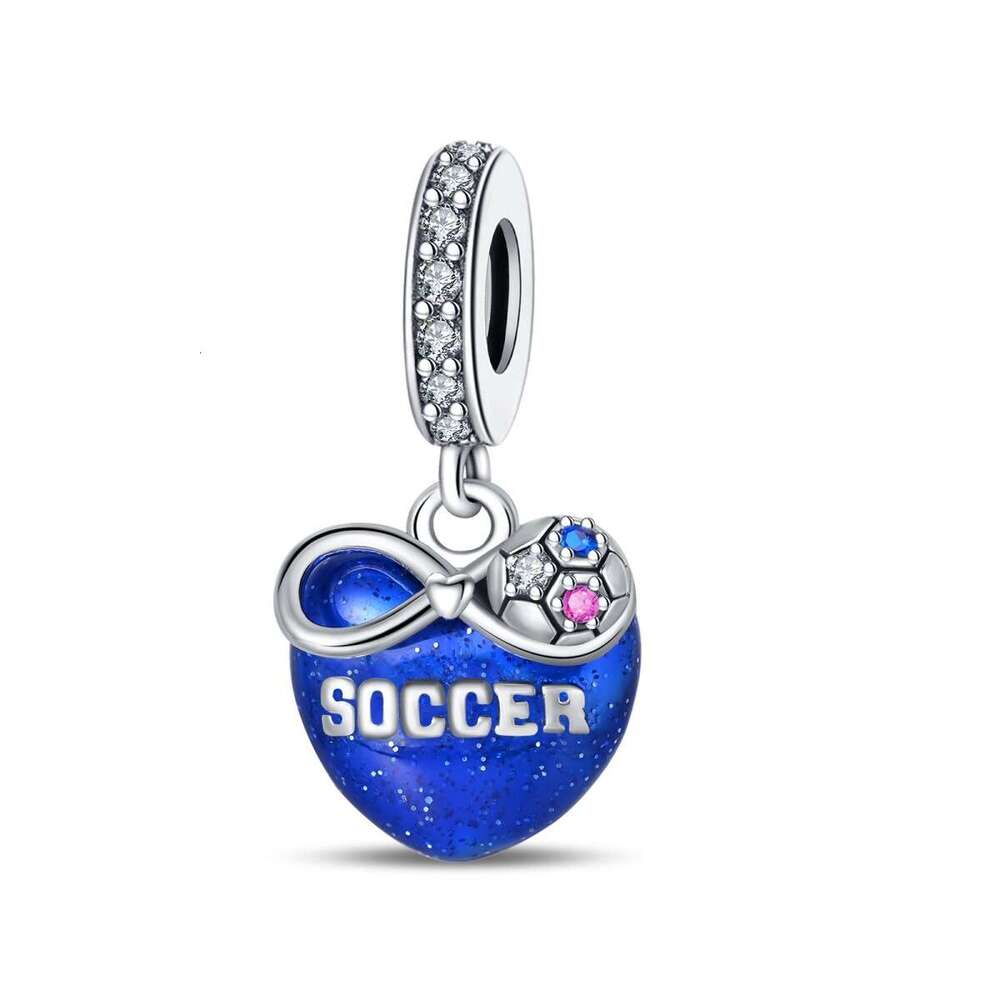 New 925 Sterling Silver Charm Football hobby Pendant Fit Charms Silver 925 Original Bracelet DIY Jewelry Making For women Gifts