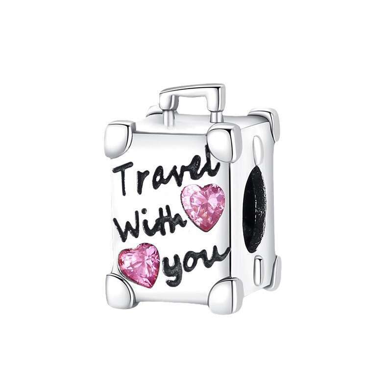 New 925 Sterling Silver Charm Travel box beads Fit Charms Silver 925 Original Bracelet DIY Jewelry Making For women Gifts