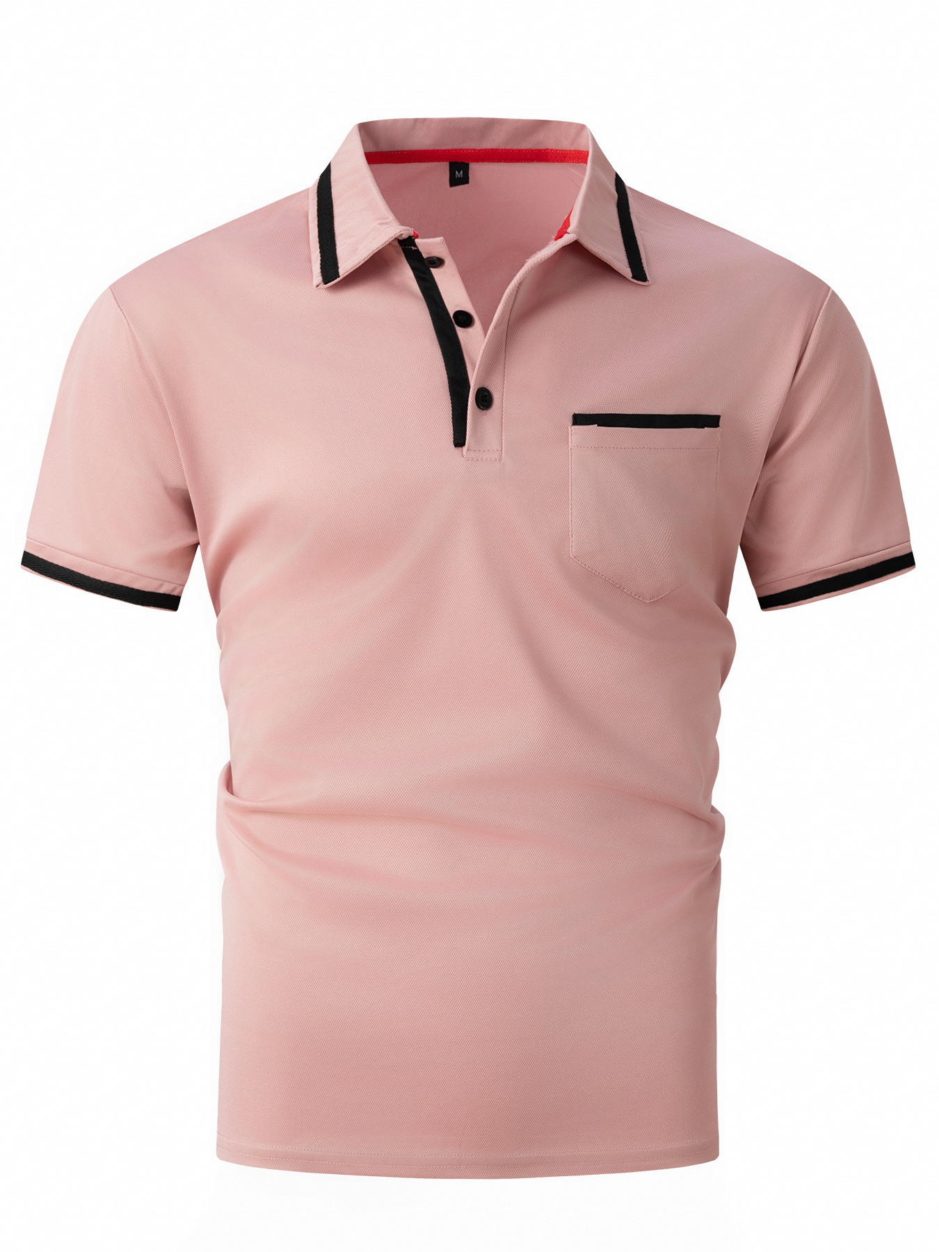 Pink Polo Shirts T-Shirts Plain Golf Polo T-shirts Unisex Polo Shirt Cotton Short Sleeve Men's Shirts Casual Plain Poloshirt Sport Golf Tee Tops 