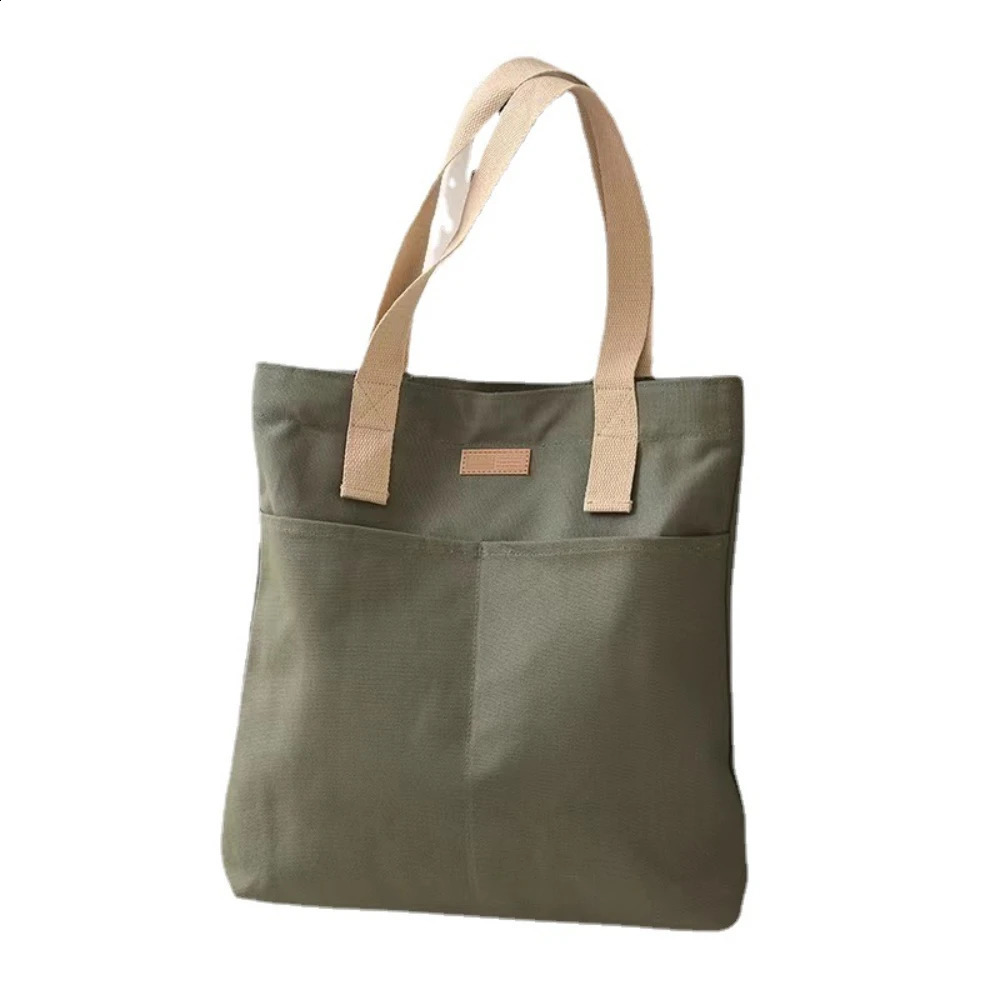 1Pc Womens Tote Bag Canvas Sewing Thread Large Capacity Advanced Sense Handbag Convenient Practical Females y240914