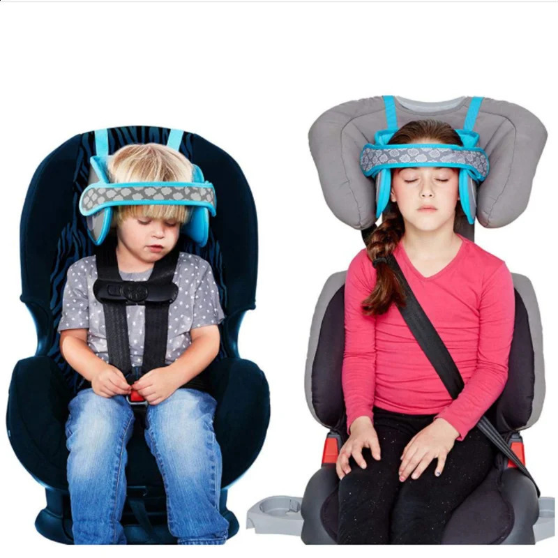 Kid Car Seat Head Support For Sleeping Baby Head Fixed Pillow Adjustable Neck Safety Protection Pad Travel Headrest Pillow 240906