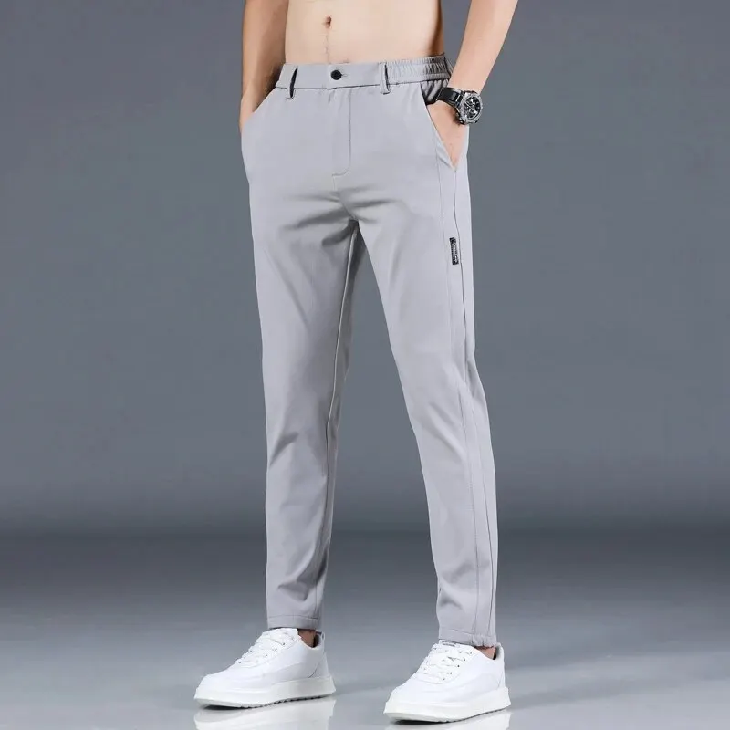 Spring and Autumn Men's Golf Pants High Quality Elastic Fashion Casual Business Versatile Breathable Trousers Pants Slim