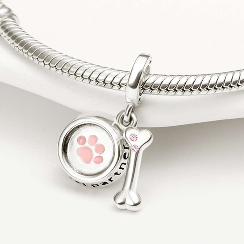 New 925 Sterling Silver Charm Bone and basin ornaments Pendant Fit Charms Silver 925 Original Bracelet DIY Jewelry Making For women Gifts