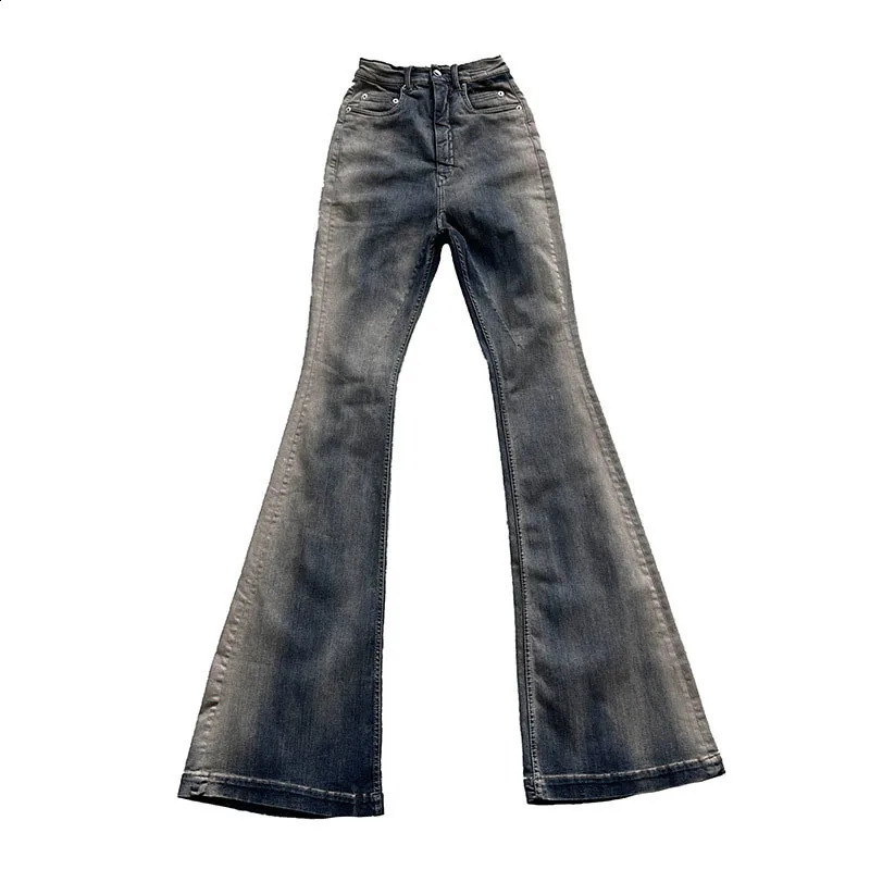 FEWQ Niche Men Jeans Wash Gradient Floor Mop Casual Trend Vintage Korean Fashion Flared Pants High Street 24X1639 240914