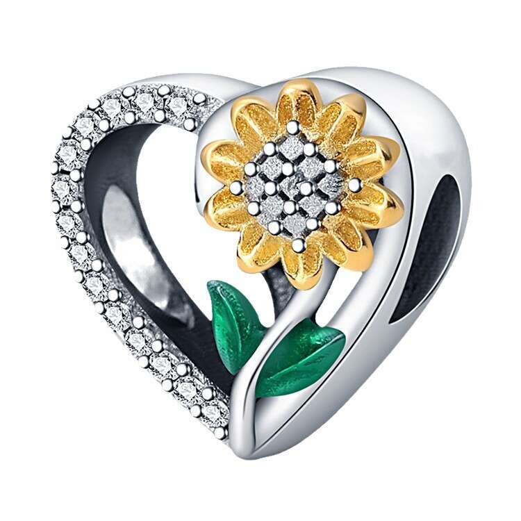 New 925 Sterling Silver Charm Hope Flower Autumn Pink Flowers pendant beads Fit Charms Silver 925 Original Bracelet DIY Jewelry Making For women Gifts