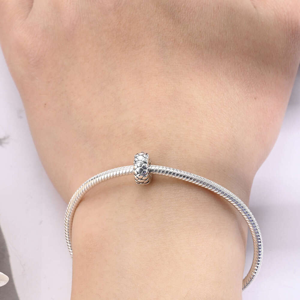 New 925 Sterling Silver Charm Dragon scale Clip Beads Fit Charms Silver 925 Original Bracelet DIY Jewelry Making For women Gifts