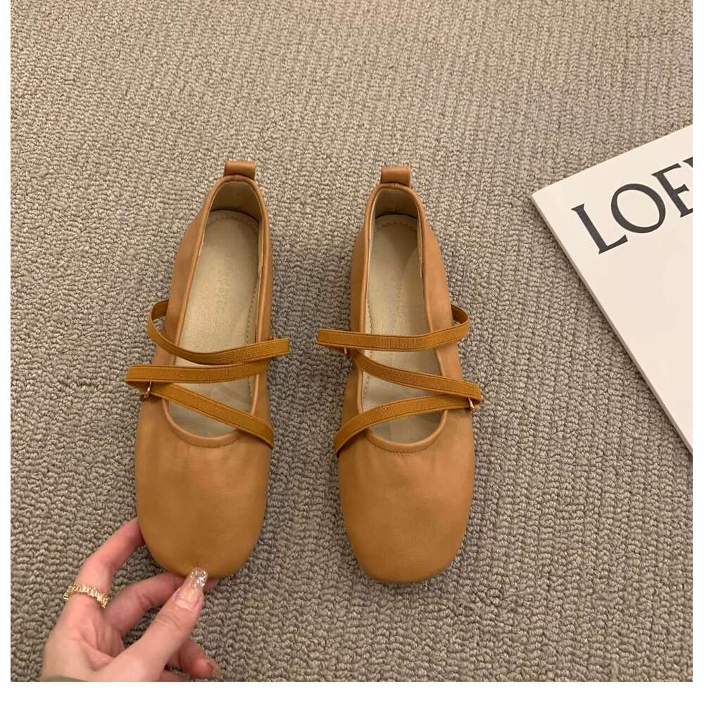 Bailamos Women Brand Designer Mary Janes Shoes Woman Square Toe Japanned Leather Flats Vintage Narrow Band Loafers