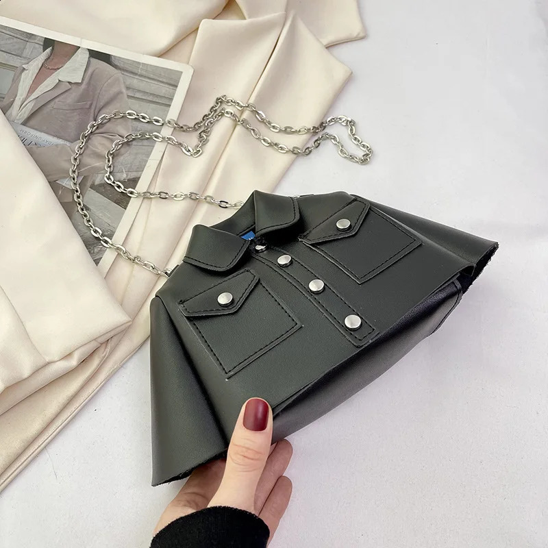 Creative womens bag niche shoulder bag fashion chain interesting style cross body bag 240912