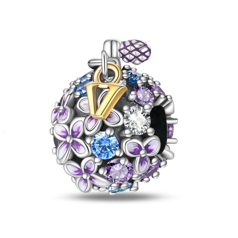 New 925 Sterling Silver Charm Romantic flower perfume bottle beads Fit Charms Silver 925 Original Bracelet DIY Jewelry Making For women Gifts