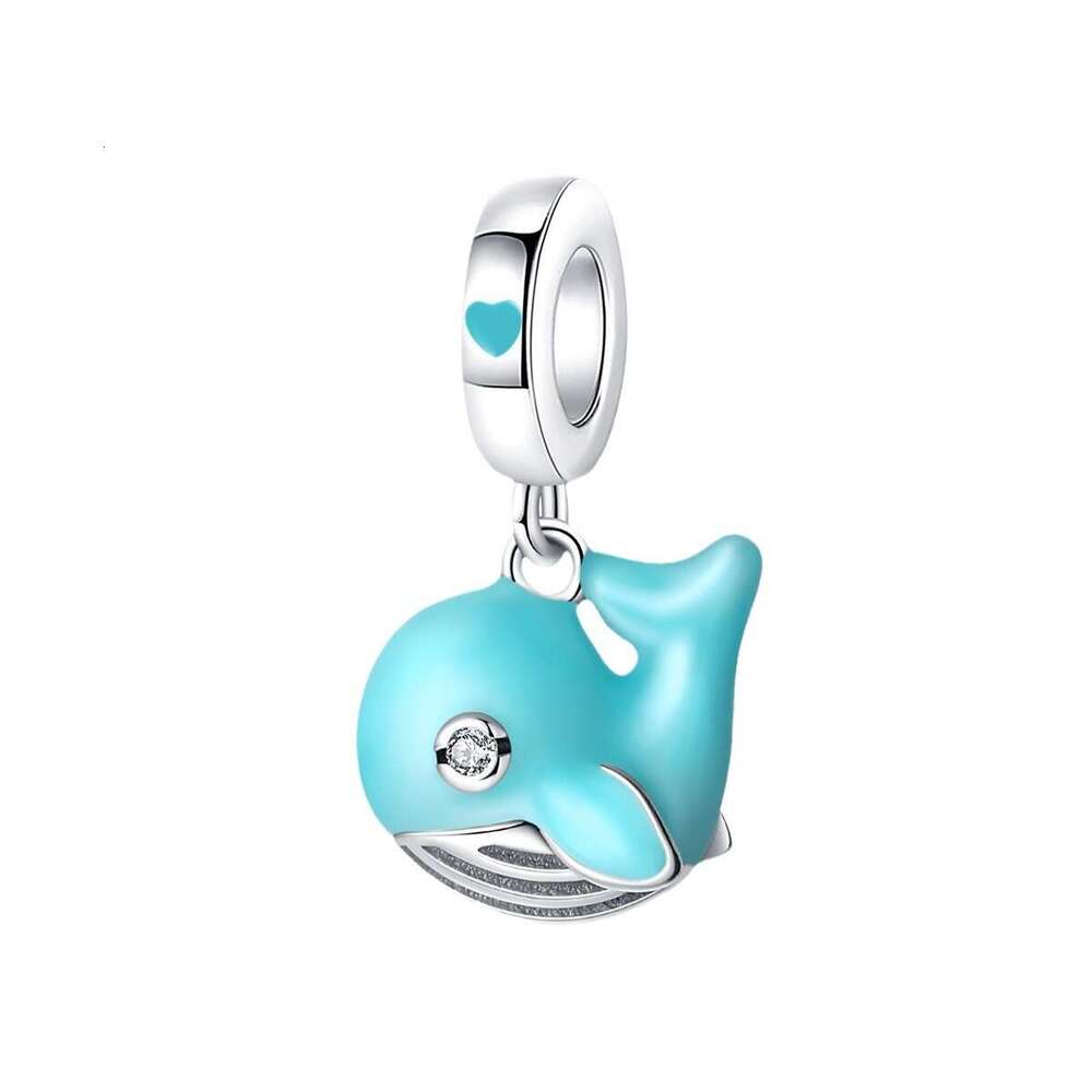 New 925 Sterling Silver Charm Ocean Shell Turtle Octopus Crab Jellyfish Pendant Fit Charms Silver 925 Original Bracelet DIY Jewelry Making For women G