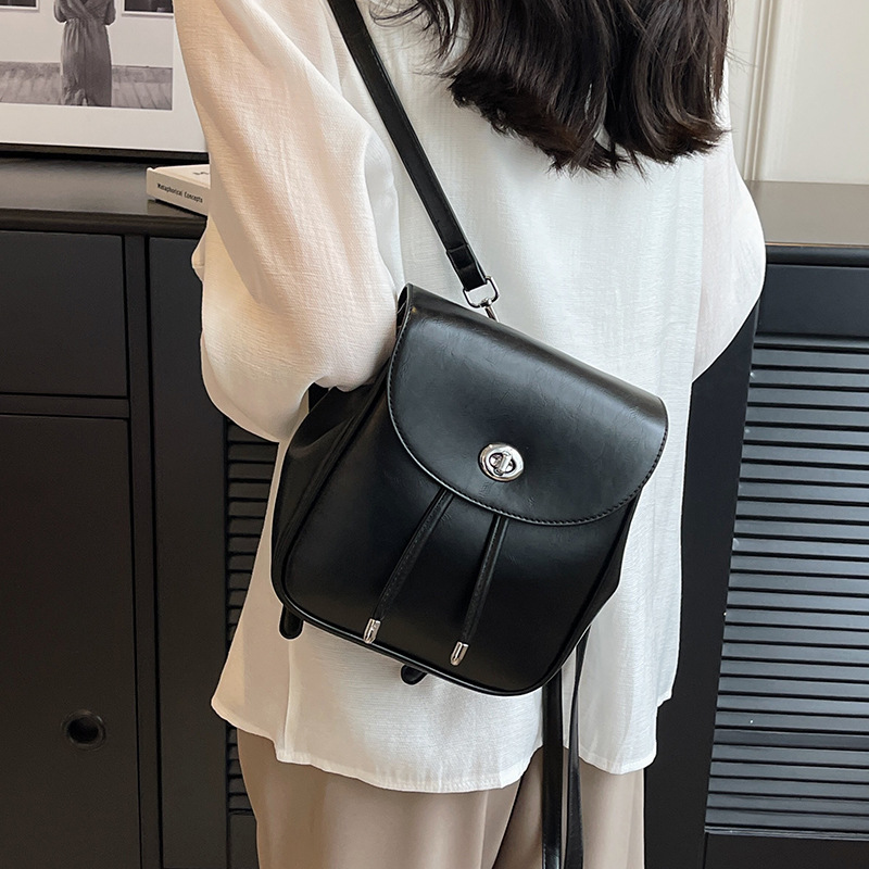 Designer Designer Bookbag School Bags Leather Square TLXT Women Fashion Backpacks Korean Trend All-match Shoulder Backpack Travel Bag