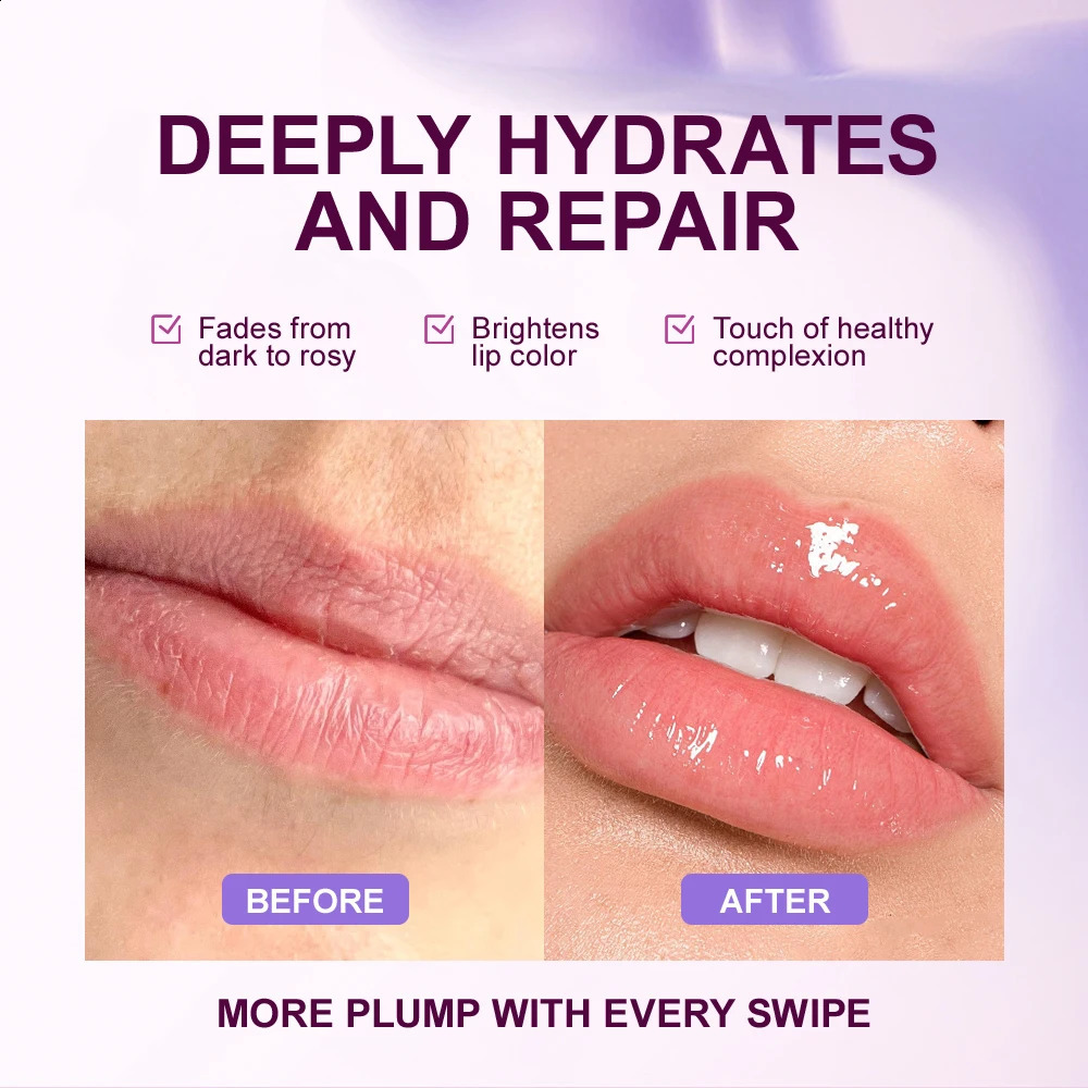 Instant Volume Lip Plumper Oil Dark Removal Balm Plumping Moisturizing Reduce Fine Line Lipstick Gloss Makeup Care 240911