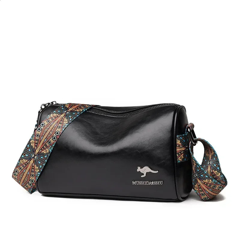 Womens Cross shaped Bag Fashion PU Soft Leather Texture Large Capacity Lightweight Casual Shoulder 240913