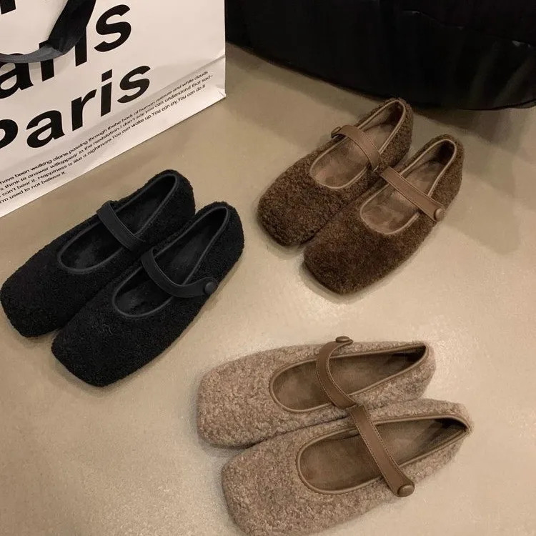 Womens shoes autumn Loafers fur Modis round toe womens shoes soft casual sports shoes autumn comfortable 2024 dress Moccasin lace 240914