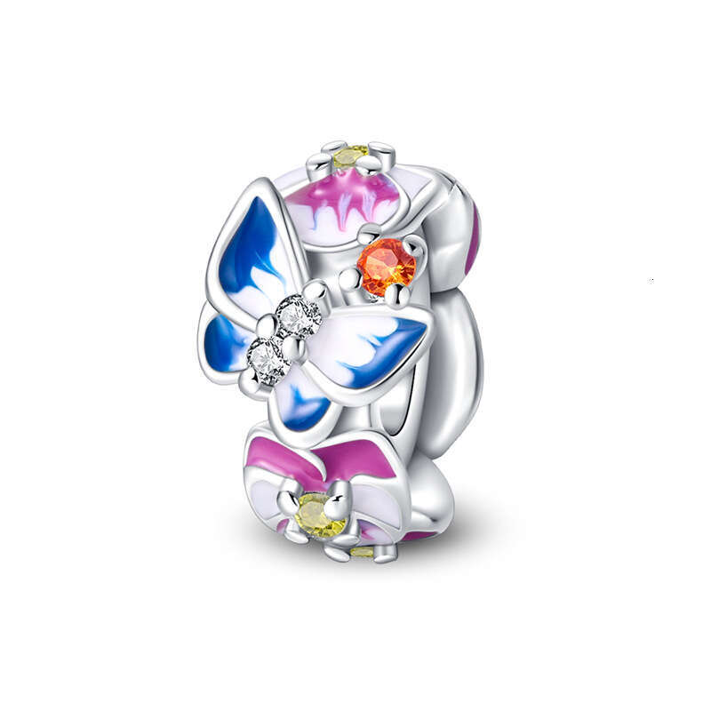 New 925 Sterling Silver Charm Cute pet butterfly flower heart shape beads Fit Charms Silver 925 Original Bracelet DIY Jewelry Making For women Gifts