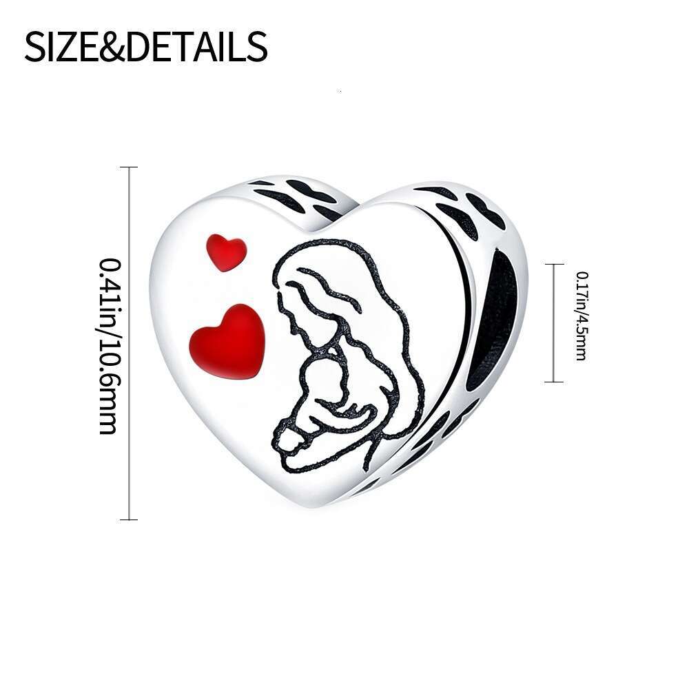 New 925 Sterling Silver Charm Confession of Love heart beads Fit Charms Silver 925 Original Bracelet DIY Jewelry Making For women Gifts