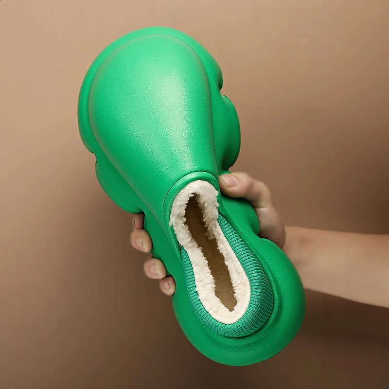 Eva Mens Cotton Smooth Comfortable Outdoor Waterproof Fashion Plus Velvet Couple Cotton Smooth Lightweight Fully Matching Shoes 240914