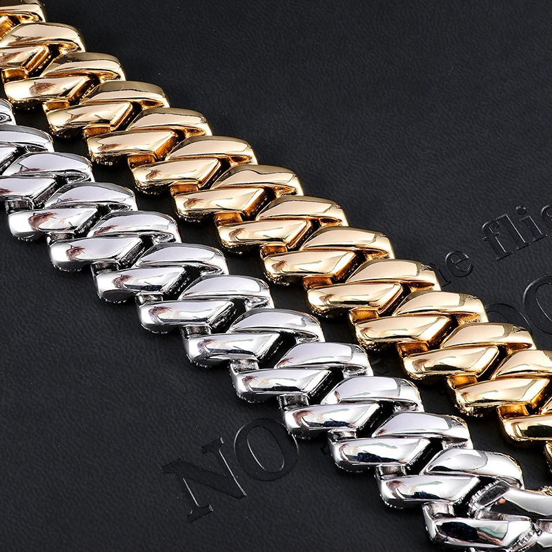 Hip Hop 19MM 3 Row Heavy Cuban Prong Chain Bling Iced Out Box Buckle Copper Setting Cubic Zirconia Bracelet For Men Jewelry 240910