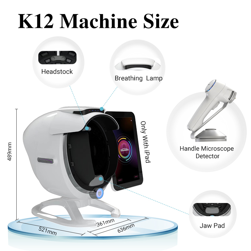 2025 AI Skin analysis machine Analyze 15 skin problems magic mirror solve acne pigmentation marks Skin Wrinkle removal