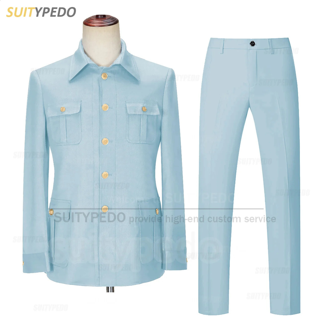 Fashion Men Suit Sets Tailor-made Daily Party Casual Outfits Evening Dinner Slim Fit Formal Male Blazer Pants Two Pieces 240914