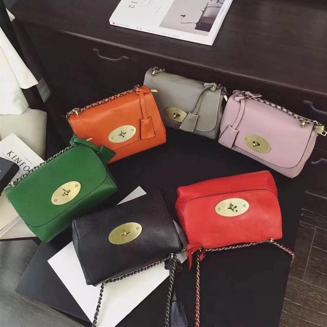 Large Genuine Leather Designer Chain Women's Shoulder Handbag, Solid Flap hot Crossbody Bag