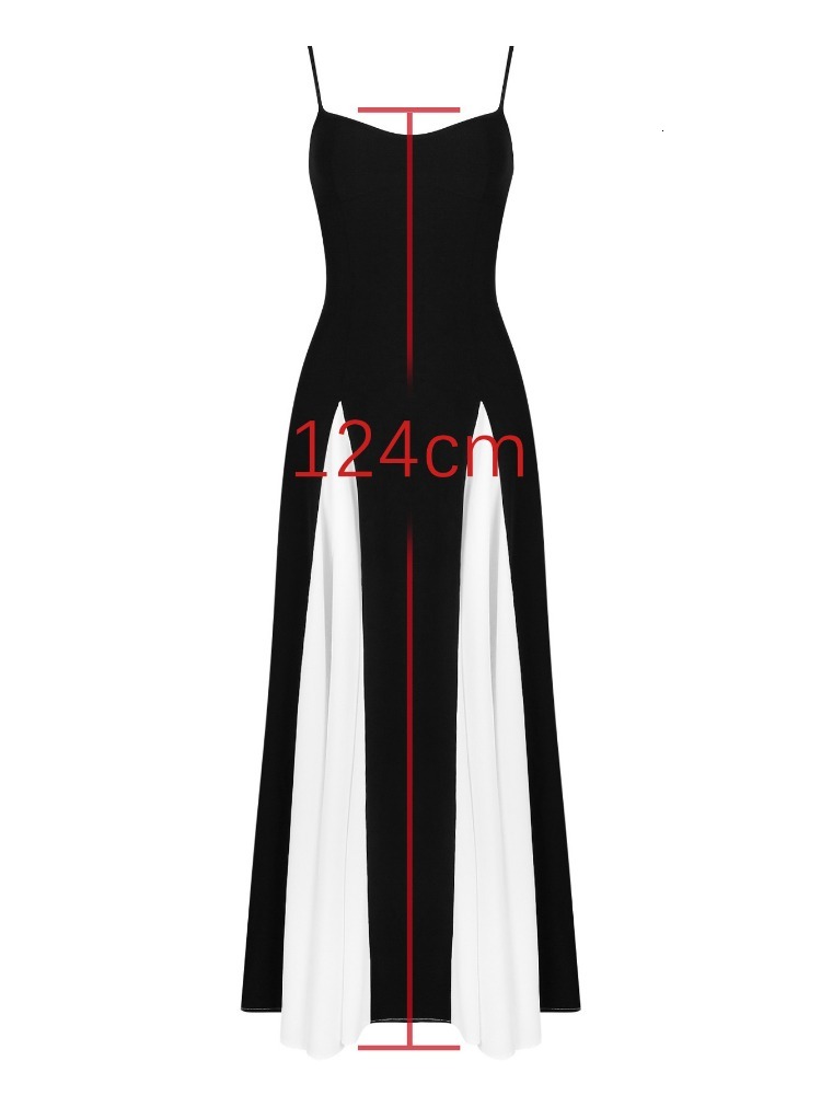 Tossy Summer Backless Contrast Halter Dresses For Women Slim Fashion Elegant Party Women's Spaghetti Long Dress New