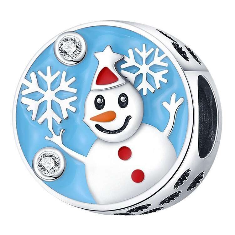 New 925 Sterling Silver Charm Christmas Tree Elk Santa Claus Pendant beads Fit Charms Silver 925 Original Bracelet DIY Jewelry Making For women Gifts