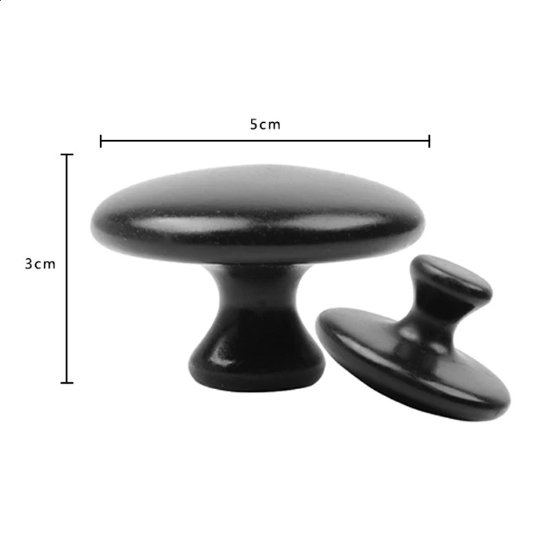 Smooth Mushroom Shape Face Massage Stone Lava Basalt for Spa Therapy Body 240911