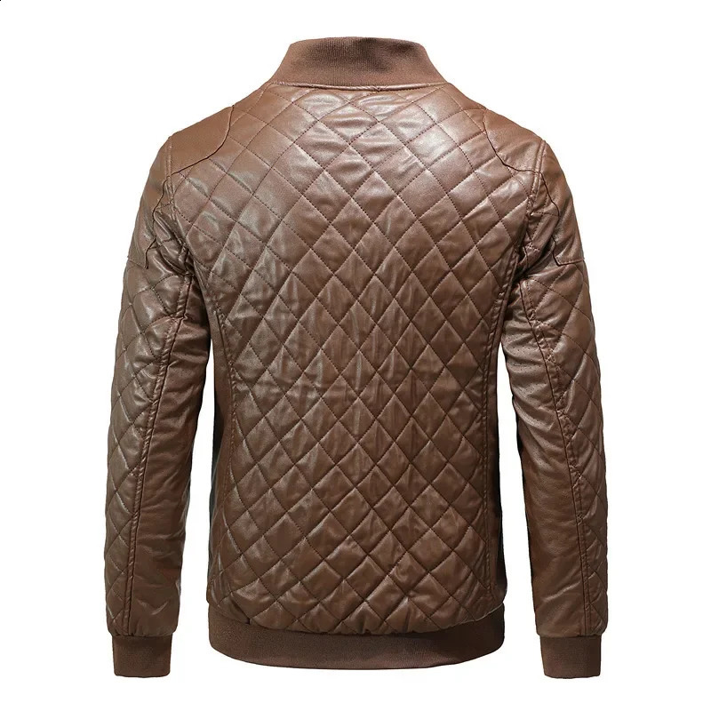 Men Winter Leather Jackets Fleece Warm PU Coats Fashion Male Slim Motorcycle Mens Clothing Size 4XL 240905
