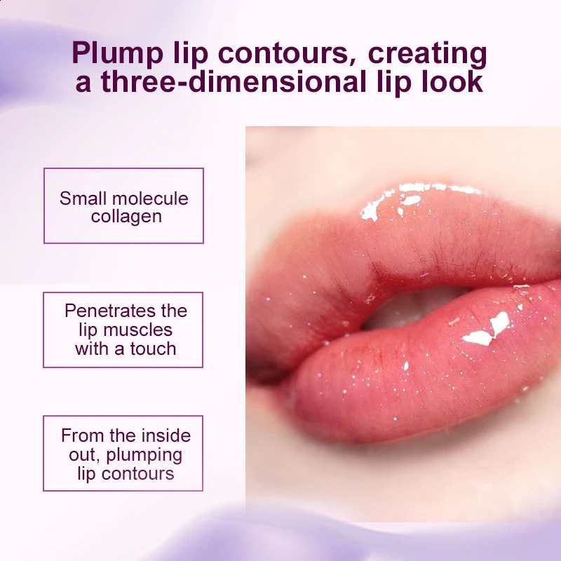 Instant Volume Lip Plumper Oil Dark Removal Balm Plumping Moisturizing Reduce Fine Line Lipstick Gloss Makeup Care 240911