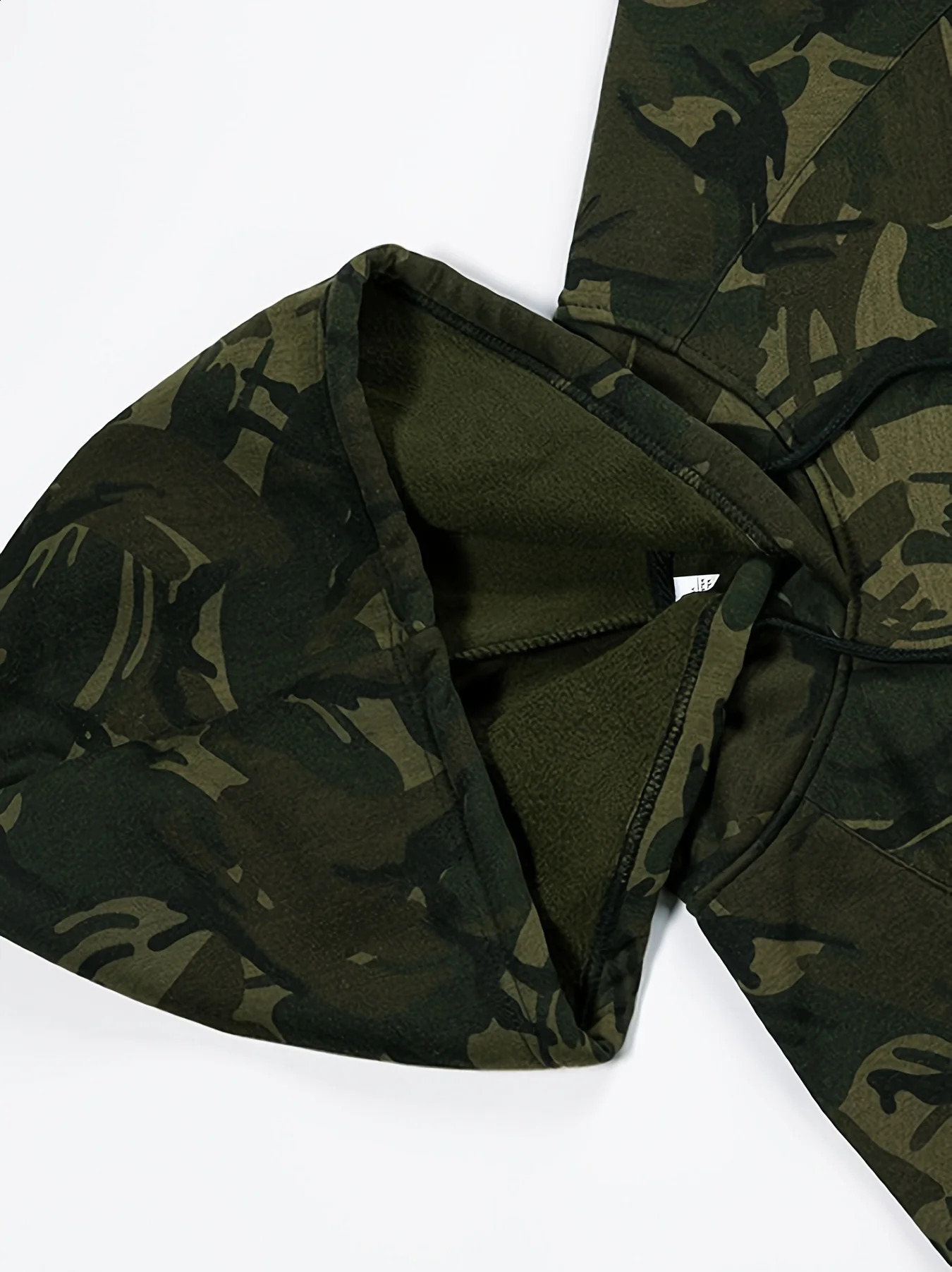 Camouflage Hoodie Cool Hoodies For Men Mens Casual Color Block n Hooded Sweatshirt With Kangaroo Pocket Streetwear W 240910